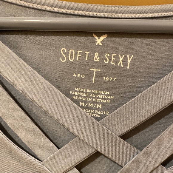 American Eagle- soft and sexy- long sleeve top - Picture 2 of 4